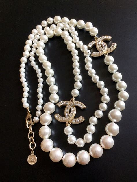 authentic coco chanel pearls.